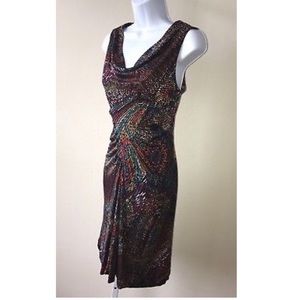 GORGEOUS TRINA TURK SILK MOSAIC PATTERN MINI DRESS